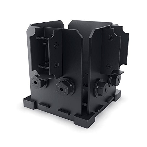 Image of Ozco Ironwood Elevated Post Base with Twin Rail Saddle (6 inch x 6 inch)