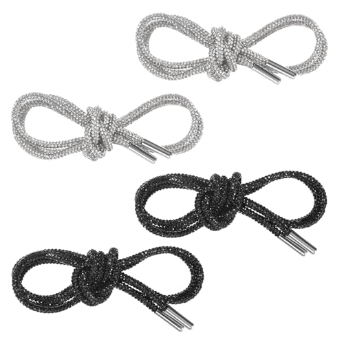 Lacets ronds en strass 119 cm pour remplacer les cordons ternes de baskets