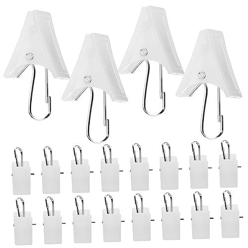 Clip de cortina de ducha ganchos decorativos VILLFUL de plástico 80 uds 5