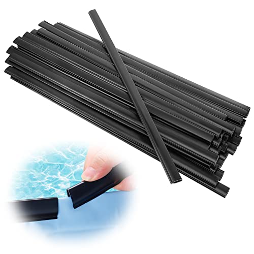 Biggun 24 Extra-Long Coping Strips for Overlap Above Ground Pool Liners - Easy to Install Swimming Pools Liner Lock Clip Replacement for 24ft Round Pool (Qty 38)