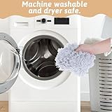 ElevateTech Beruhigende Kuscheldecke für Haustiere Flauschige Weiche Katzendecke Waschbare Warm 22 × 14 Zoll/56 × 36 cm Graue Welpendecke fürInnenbereich Maschinenwaschbar Graue
