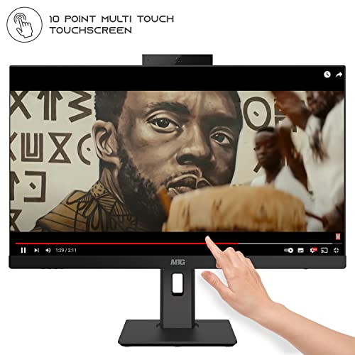Image of Gaming All in one PC 24 inch FHD Touchscreen, MTG Yama, Intel Core i5 10th Gen, 8GB RAM, 480GB NVME, AMD RX 550 4GB DDR5 Graphics, Webcam, DVD RW, RGB Combo, Windows 11 Home
