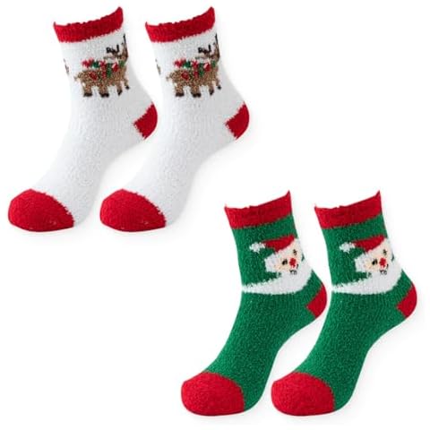 JEYORZY 3D Christmas Socks for Women Cover