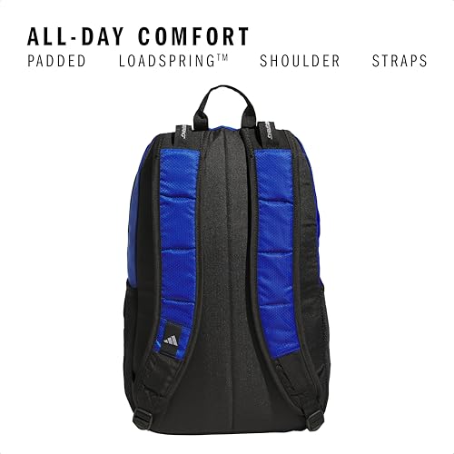Image of adidas Excel 6 Backpack, Team Royal Blue /Black /Silver Metallic /7.5, One Size, Excel 6 School Backpack - Bookbag for Laptop Work Travel, 34l