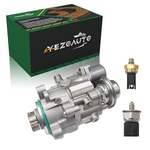Yezoauto High Pressure Fuel Pump w/Fuel Pressure Sensor Compatible with BMW N54 N55 Engines 135i 335i 335xi 535i 535xi 640i 740i X3 X5 X6 Z4 1 Seires M Replacing 13517616170 13517585655