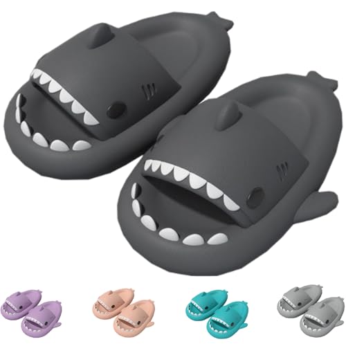 Shark Slides Kids, Boys Girl Cloud Shark Slides, Non-Slip Open Toe Thick Sole Beach Pool Shoes Shower Shoes