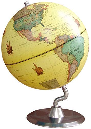 BD.Y Globe, World Globe Explore The World Floating Globe Globe Diameter 25 cm HD Students with Pure English Ornaments Home Furnishings Children's Gifts