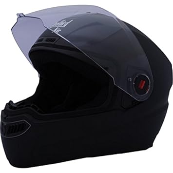 Steelbird SBA-1 Classic Black Helmet with Plain Visor, 580 mm