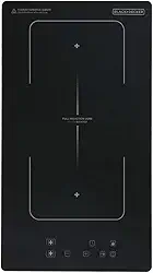 BLACK+DECKER Cooktop de Indução 2 Bocas Full Zone e Função Power Booster - Zona de Indução Expandida, Display Digital, Tampo em Vidro Cerâmico e Trava de Segurança 220V 3500W