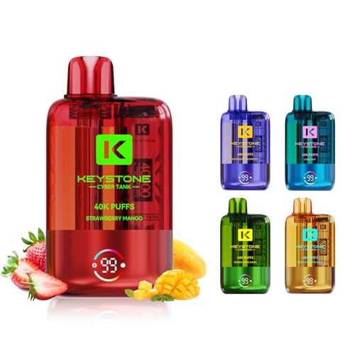 40000 ĝēdq^oR ^N KEYSTONE 40Kpt ĝăxCv 1100mAh Lbhcʕ\Ή bVRC Type-C[d mjR` V[V (Strawberry Mango)