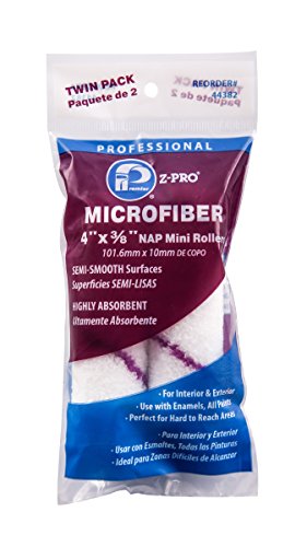 Premier 4" X 3/8" Nap Microfiber Mini Roller Cover, 2 Pack, 44382 #TOP12