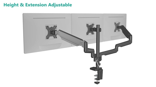 Amazon.com: WALI Triple Monitor Mount for 13-32 inch Screens