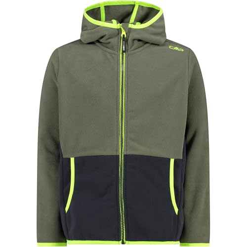 CMP - Kid Jacket Fix Hood, Olive, 140