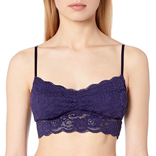 Amazon Brand - Mae Women's Lace Padded Bralette (for A-C cups), Astral Aura, X-Large