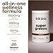 Be Amazing be Amazing Super Greens Powder with Prebiotics, Digestive Enzymes & Antioxidants | 18 Fruits & 8 Veggies | Gluten-Free Juice & Smoothie Mix | Chocolate, 30 Servings, 411 g