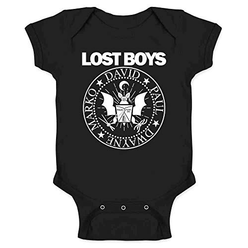 Image of Pop Threads Vampires 80s Retro Rock Band Graphic Parody Infant Baby Boy Girl Bodysuit
