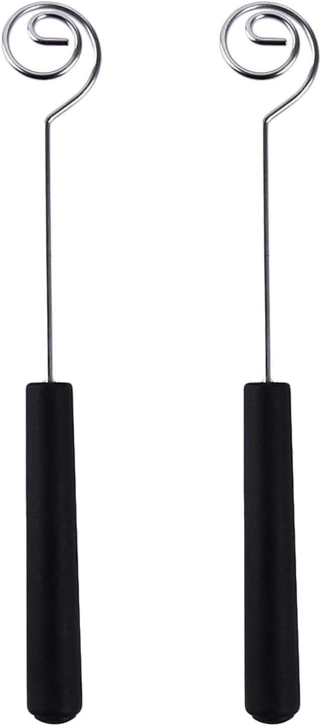 2 Pcs Black Candy Chocolate Dipping Tools Set,Chocolate Dipping Fork Baking Supplies Stainless Steel Fondue Diy Decorating Tools Diy Decorating Kitchen Gadget Fondue Forks Specialty Forks