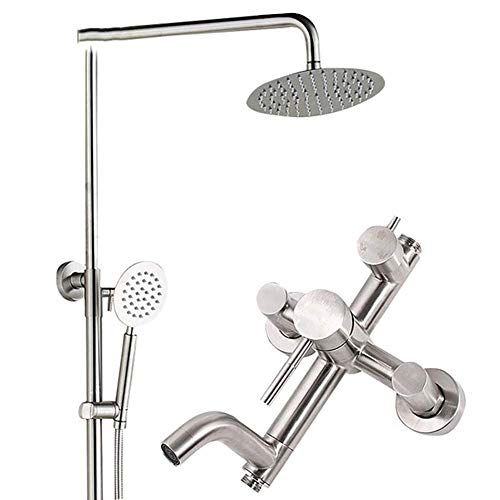 Systèmes de douche de salle de bains en acier inoxydable avec douche à main