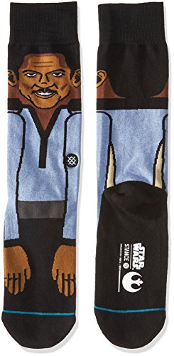 Star Wars Men's Lando Crew Sock, Blue, M2