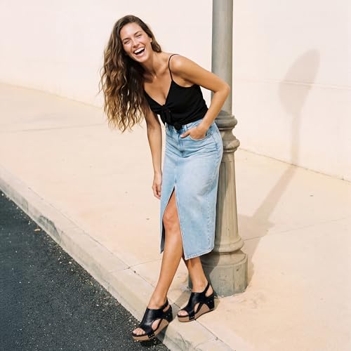 DREAM PAIRS DREAM PAIRS Women's Platform Wedge Sandals, Comfortable Peep-Toe Cork Casual & Dressy Summer Lightweight Shoes For All Day Wear