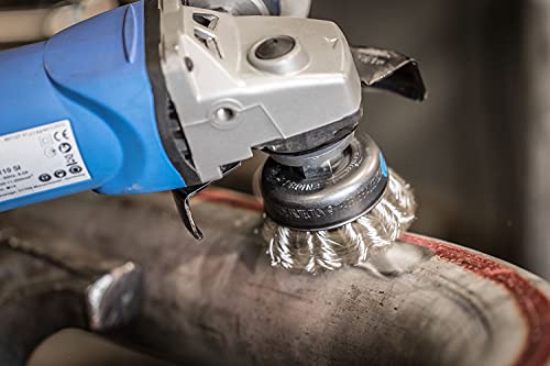 Image of PFERD 43305004 TBG Twisted Cup Brush Diameter 65 mm M14 Stainless Steel Wire Diameter 0.50 mm
