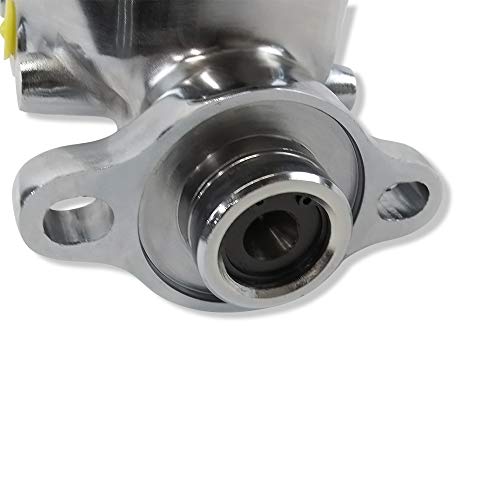 Demotor Performance Gm Chrome Aluminum Brake Master Cylinder Smooth Cap 1" Bore 4 Ports Universal #TOP3
