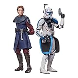 【Amazon.co.jp限定】ハズブロ（Hasbro）スター・ウォーズ STAR WARS ブラックシリーズ アナキン・スカイウォーカー＆クローン・キャプテン・レックス、スター・ウォーズ プレミアムコレクション用 15 cm アクションフィギュア 2 体セット G1733 正規品