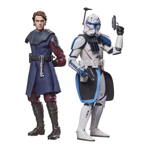 【Amazon.co.jp限定】ハズブロ(Hasbro)スター・ウォーズ STAR WARS ブラックシリーズ アナキン・スカイウォーカー&クローン・キャプテン・レックス、スター・ウォーズ プレミアムコレクション用 15 cm アクションフィギュア 2 体セット G1733 正規品