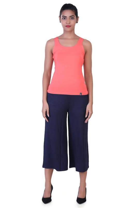 Image of Women's Viscose Calf-Length Palazzo Pants
