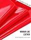 comeondear Wetlook Kleid für Damen Dessous Unterwäsche Frauen Negligee Große Größen Minikleid Kurz Partykleid Elegant Bodycon Dress Lackleder-rot,XXL