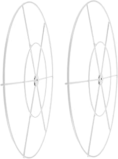 SHINEOFI 2Pcs Wedding Ceiling Drape Rings Metal Craft Hoops for Floral Decor Versatile Iron Construction for Parties Banquets and Event Decorations