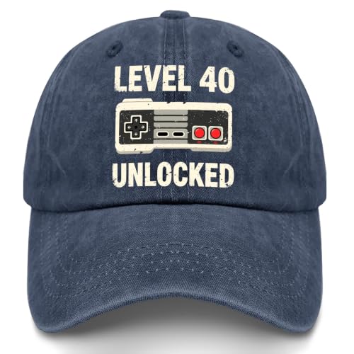 Level-40 Unlocked Hat for Mens low profile Washed Distressed Baseball