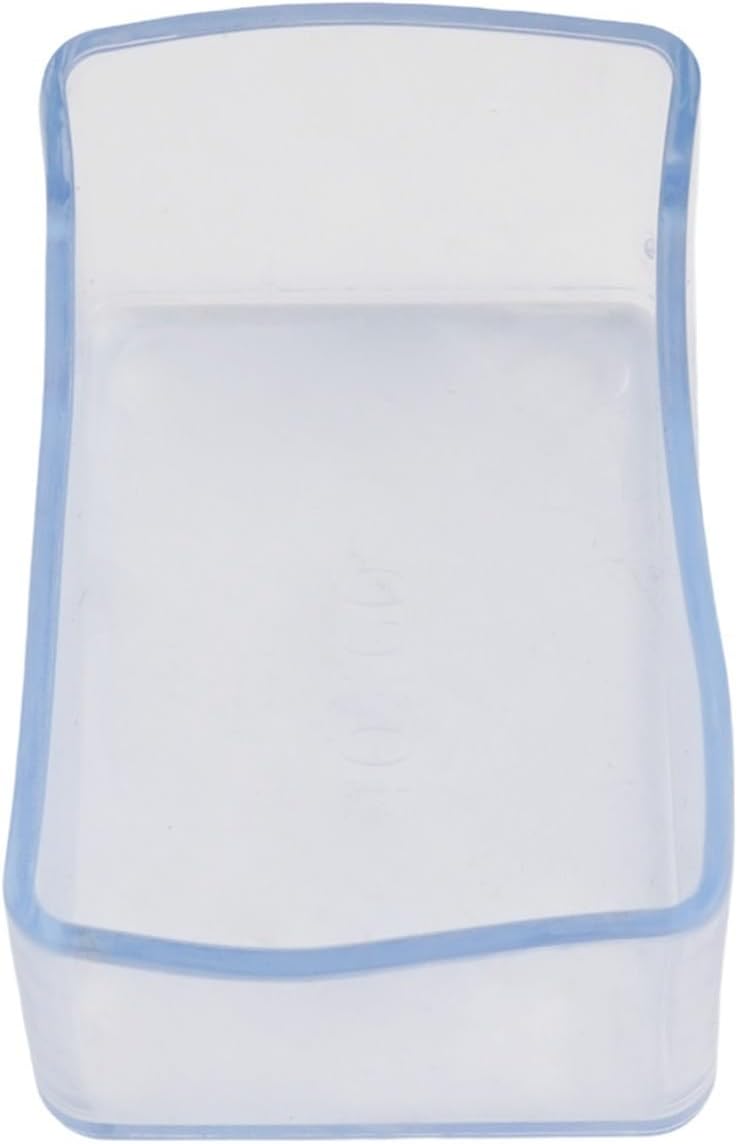 12 PVC Chair Leg Covers for Furniture Floor Protection Rectangle Shape, Noise Reducing and Floor Scratching Preventive (40x60mm)