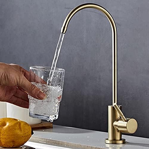 ZR98US Stainless Steel Water Purifier - Direct Drinking Faucet Filter, Single Handle, Spiral for Home Kitchen, Elegant and Functional
