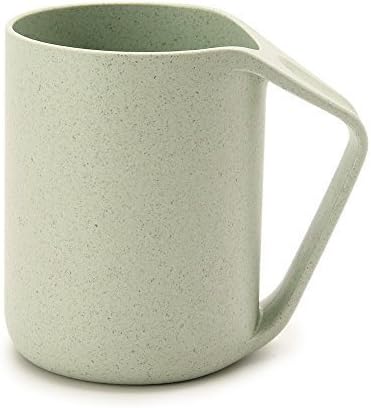 eoocvt 4pcs Eco Friendly Healthy Wheat Straw Biodegradable Plastic Cup Mug for Water, Coffee, Milk, Juice, Tea (1pc, fl.13.5oz) (4 Cups)