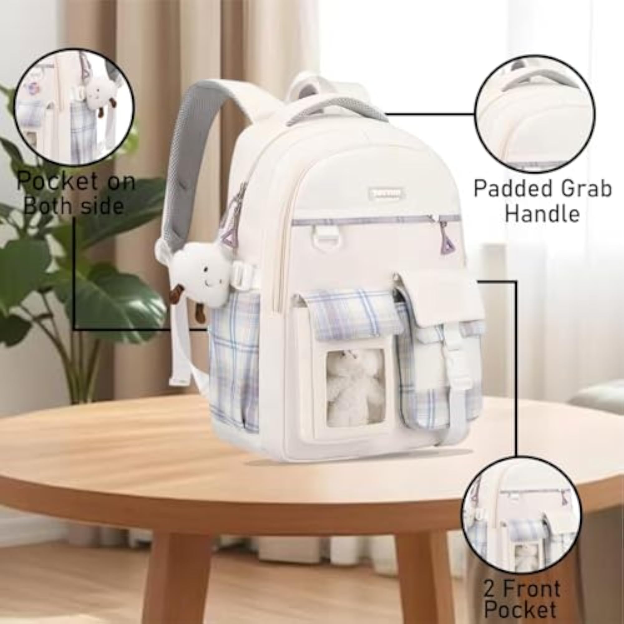 30 Litre Japanese Korean Style School Bag, Unisex Travel Backpack