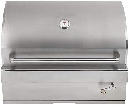 Barbeques Galore 32-inch Turbo Charcoal Built-In Stainless Steel BBQ Grill with Charcoal Tray - 32CHARCOALG