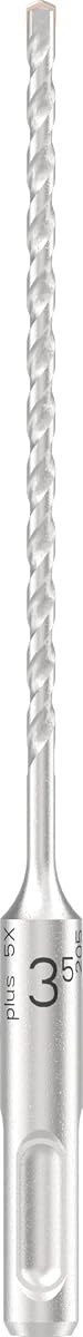 Bosch 1 x PRO SDS plus-5X hammer drill bit for reinforced concrete, concrete, diameter 3.50 mm, professional hammer drill accessories