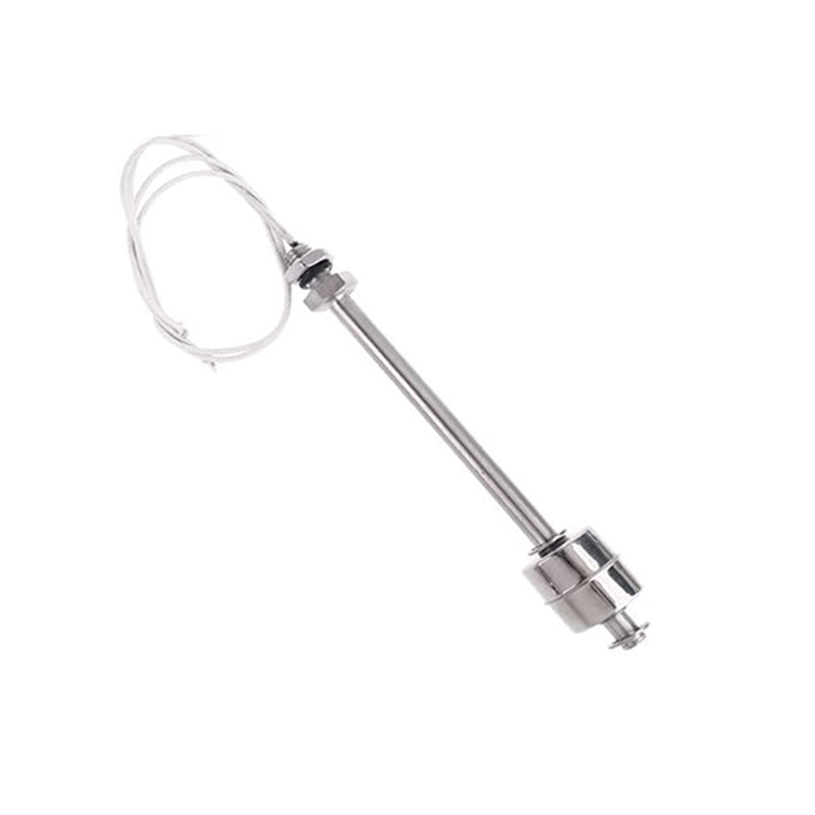 Vogueing Tool Floating Switch, Vertical Liquid Water Level Sensor, L200mm Stainless Steel Float Switch Used for Pump/Indicator/Alarm/Electrical/Drainage/Level Control