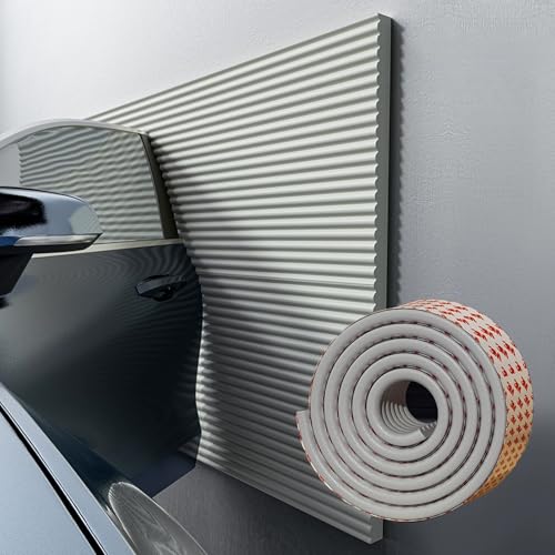 APMOE Garage Wall Protector 0.4'' Thick Car Door Protector Self-Adhesive - Garage Wall Bumper Guards, DIY Foam Garage Pole Padding for Parking Garages, Edge Wall Corner Protector