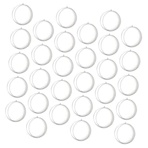 SUPVOX Lot de 30 Boules Décoratives Transparentes Vides en Plastique 3 CM Boules Flottantes pour Aquarium et Ornements Suspendus pour Fêtes et Décorations