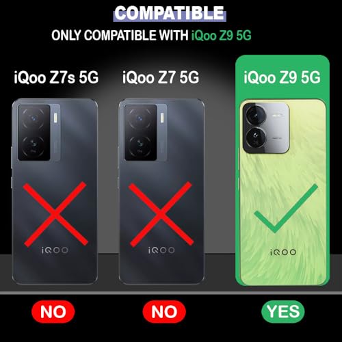 Image of Back Cover for iQOO Z9 5G | Full Camera Protection | Premium Liquid Silicon Case | Flexible Bumper Case for iQOO Z9 5G (Dark Blue)