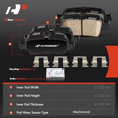 A-Premium Rear Ceramic Brake Pads Compatible with Buick, Chevy & GMC by A-premium - Used condition - Image 6