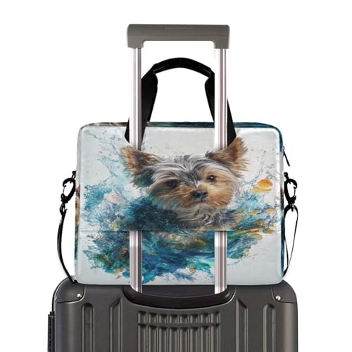 Estuche para portátil portátil crossbody 15.6" con asa y correa miniatura 4