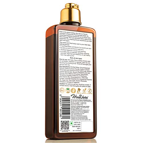 Image of WOW Skin Science French Lavender & Chamomile Foaming Body Wash - No Parabens, Sulphate, Silicones & Color - 250mL