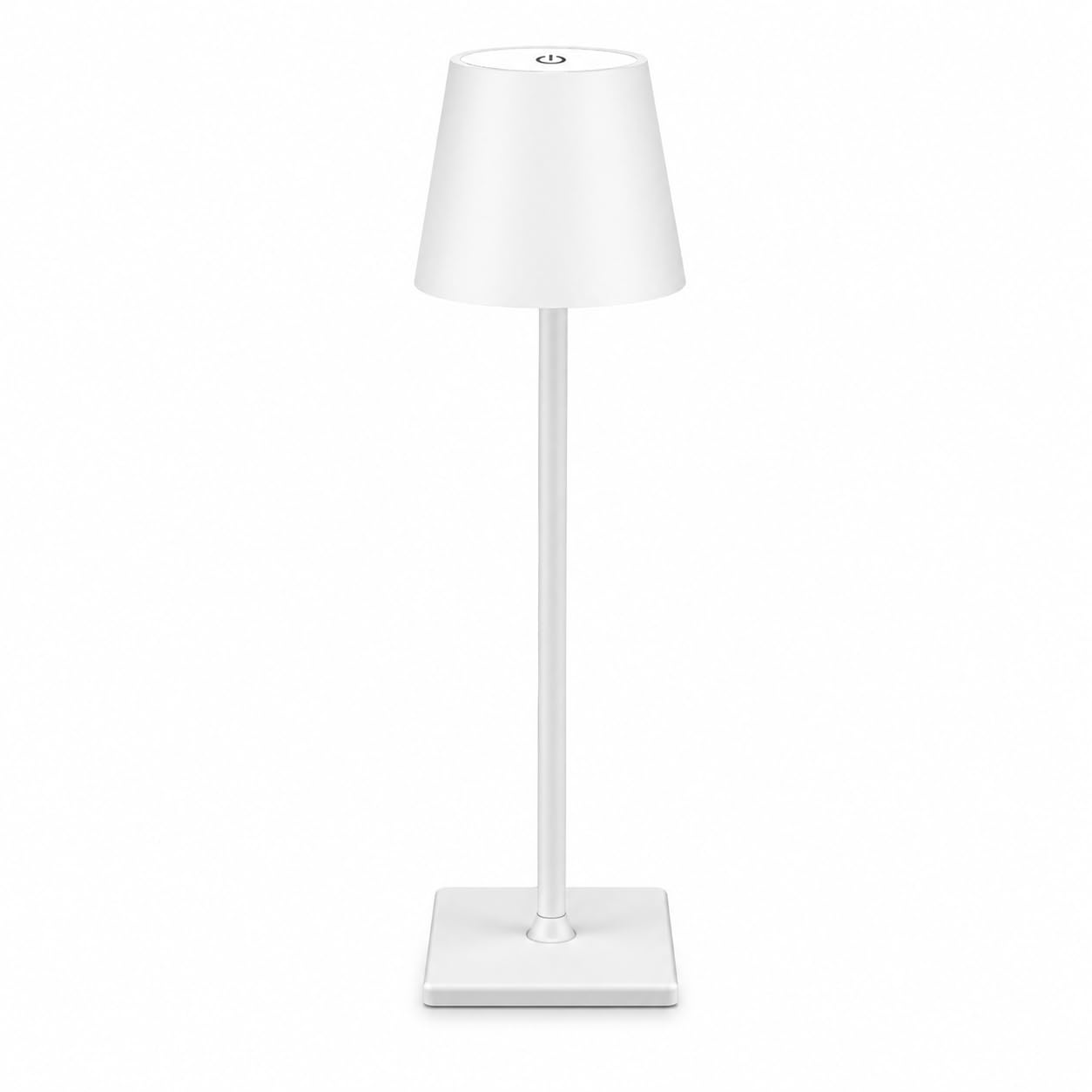 Levin Germany Cordless Table Lamp White, Battery Operated Rechargeable Lamp with Touch Control, 3 Color Modes and Dimmable USB Lamp for Bedroom, Desk, Nightstand, Living Room, Restaurants