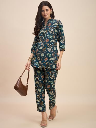 Image of Truvon Fashions Women's Co-Ords Set, Kurta and Pant Set