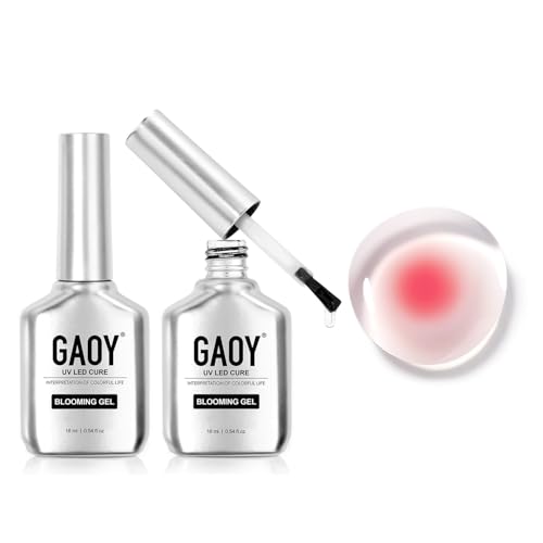 GAOY Nail Blooming Gel, 16ml Clear Blooming Gel Polish, Spreading Effects Soak Off UV Light Cure for Nail Art DIY