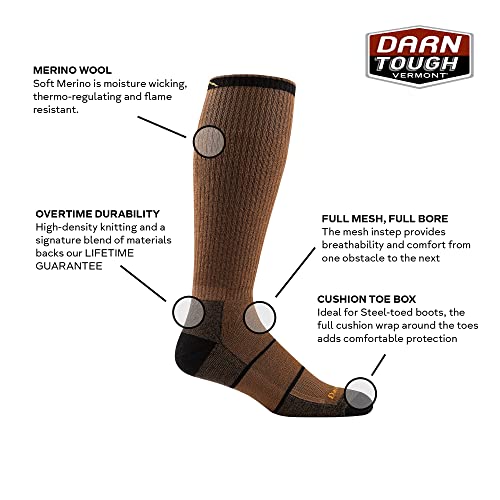 Darn Tough Men's Paul Bunyon Full Cushion Otc Sock, Gravel, Large #TOP2