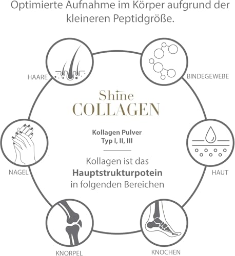 Shine Kollagen Pulver 300g - 100% Collagen Peptide – Ansicht 5